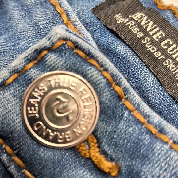 True Religion Jennie Curvy Jeans High Rise Super Skinny - Picture 6 of 11